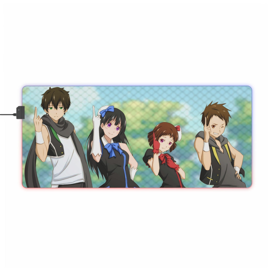 Hyouka Eru Chitanda, Satoshi Fukube, Mayaka Ibara RGB LED Mouse Pad (Desk Mat)