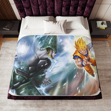Load image into Gallery viewer, Goku Vs Cell Sherpa Blanket
