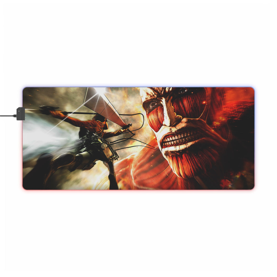 Anime Attack On Titan RGB LED Mouse Pad (Desk Mat)