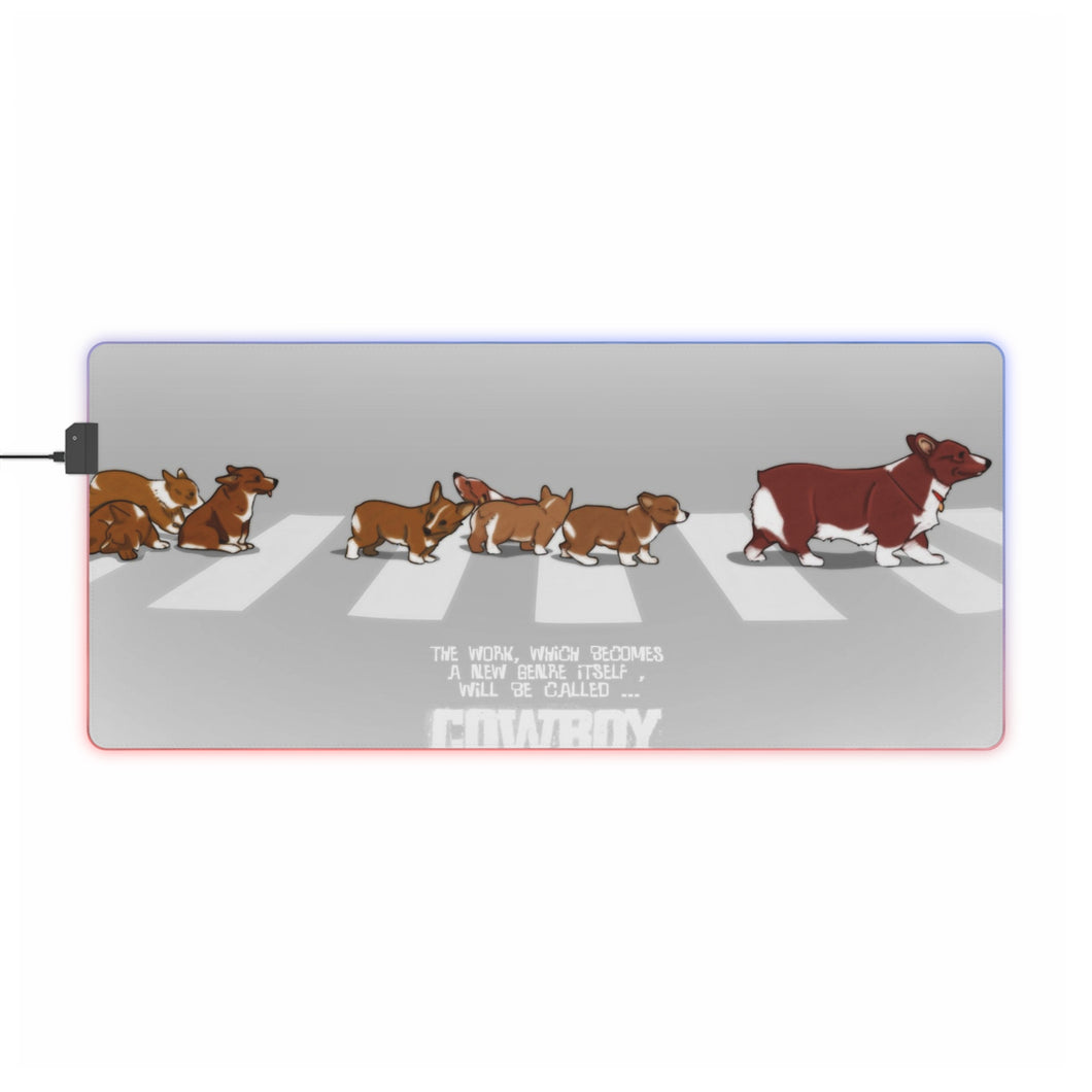 Cowboy Bebop Ein RGB LED Mouse Pad (Desk Mat)
