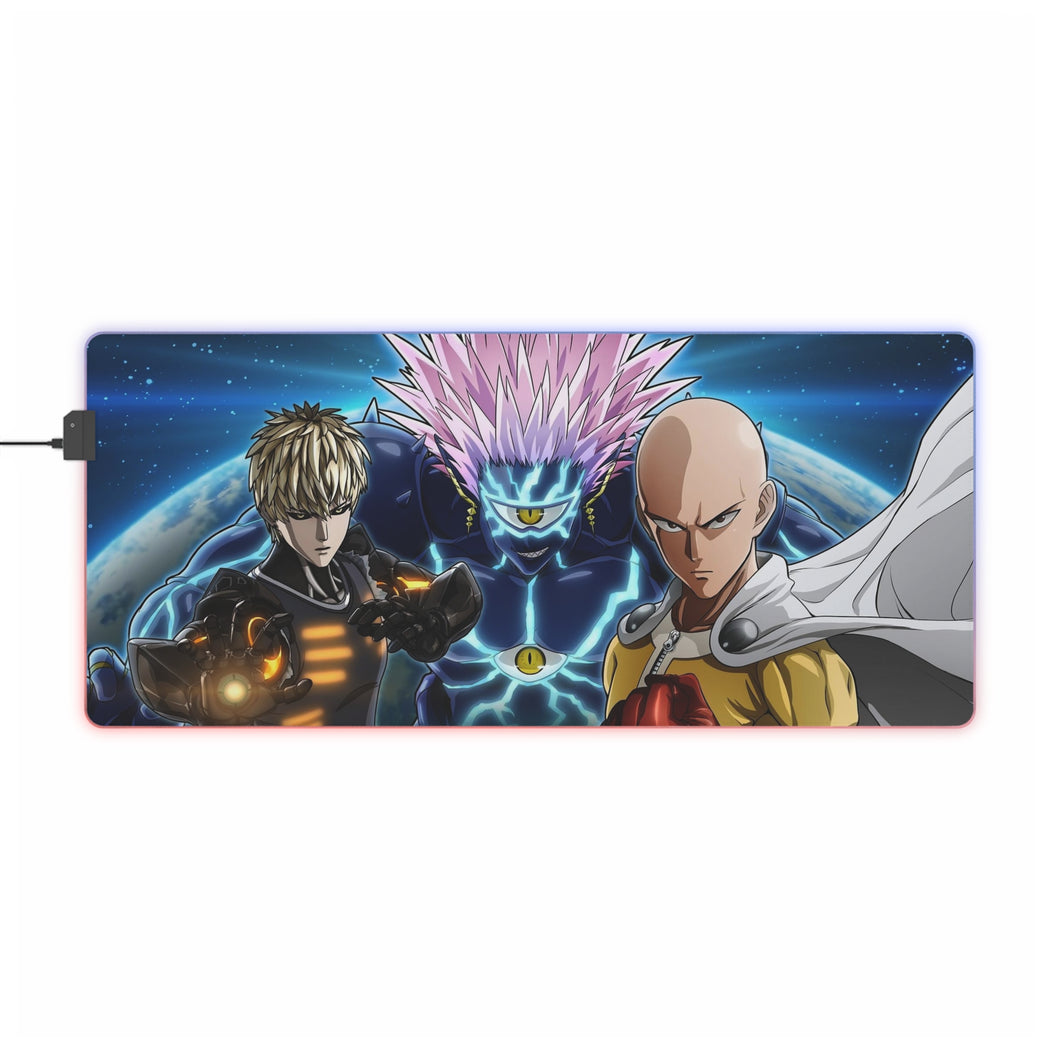 Anime One-Punch Man RGB LED Mouse Pad (Desk Mat)