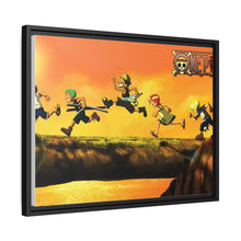 Load image into Gallery viewer, One Piece Monkey D. Luffy, Roronoa Zoro, Sanji, Nami, Usopp Canvas Framed Art Print

