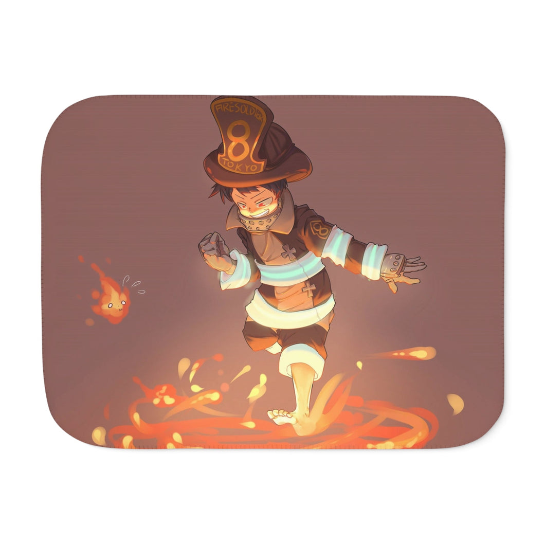Fire Force Shinra Kusakabe Sherpa Blanket
