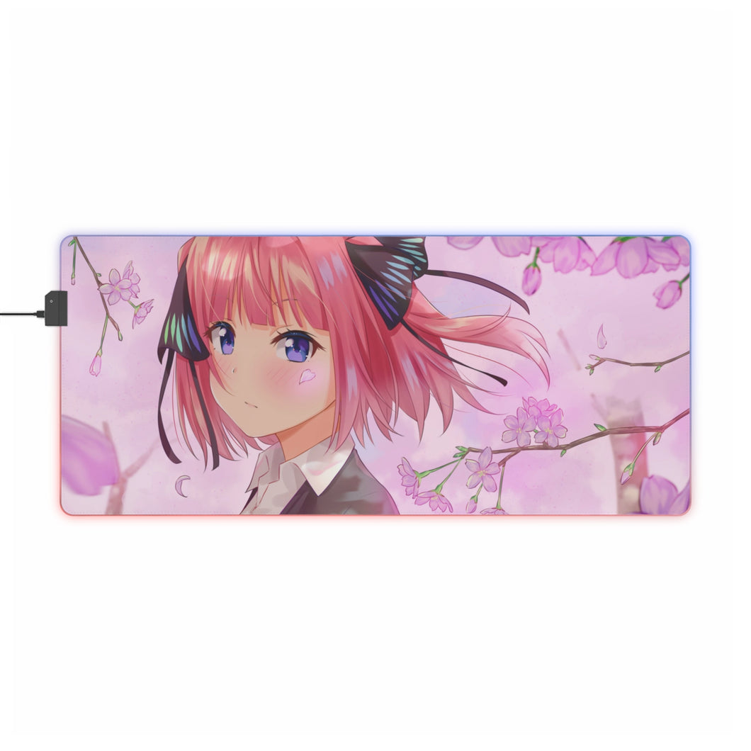 The Quintessential Quintuplets Nino Nakano RGB LED Mouse Pad (Desk Mat)