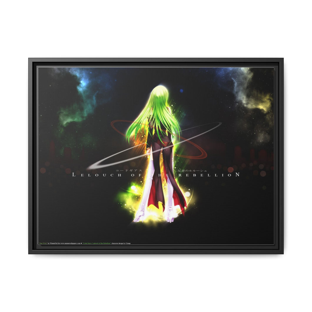 Anime Code Geassr Canvas Framed Art Print