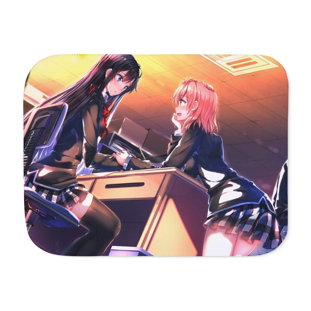 My Teen Romantic Comedy SNAFU Hachiman Hikigaya, Yukino Yukinoshita, Yui Yuigahama Sherpa Blanket