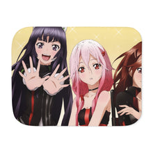 Load image into Gallery viewer, Guilty Crown Inori Yuzuriha, Ayase Shinomiya, Tsugumi Sherpa Blanket
