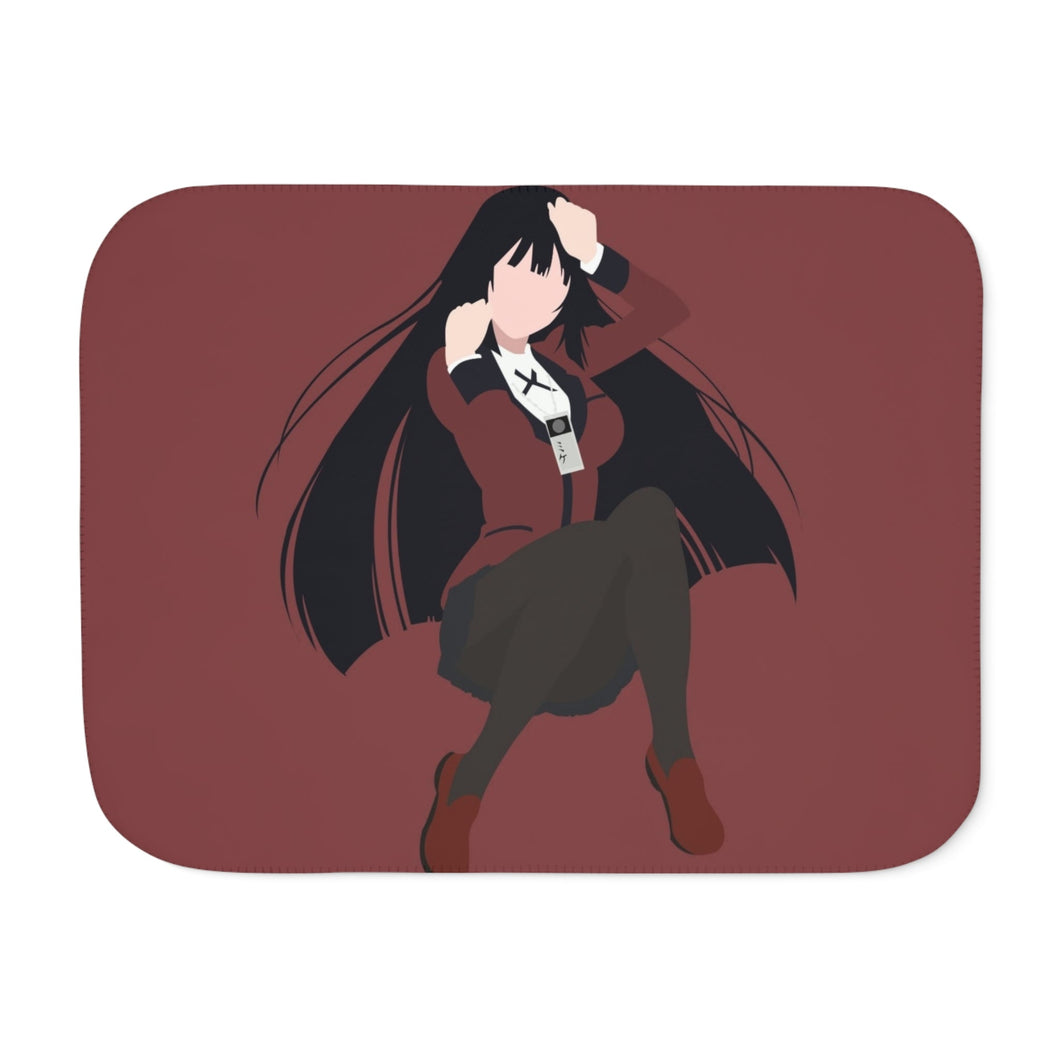 Jabami Yumeko,Kakegurui,Minimalist Sherpa Blanket