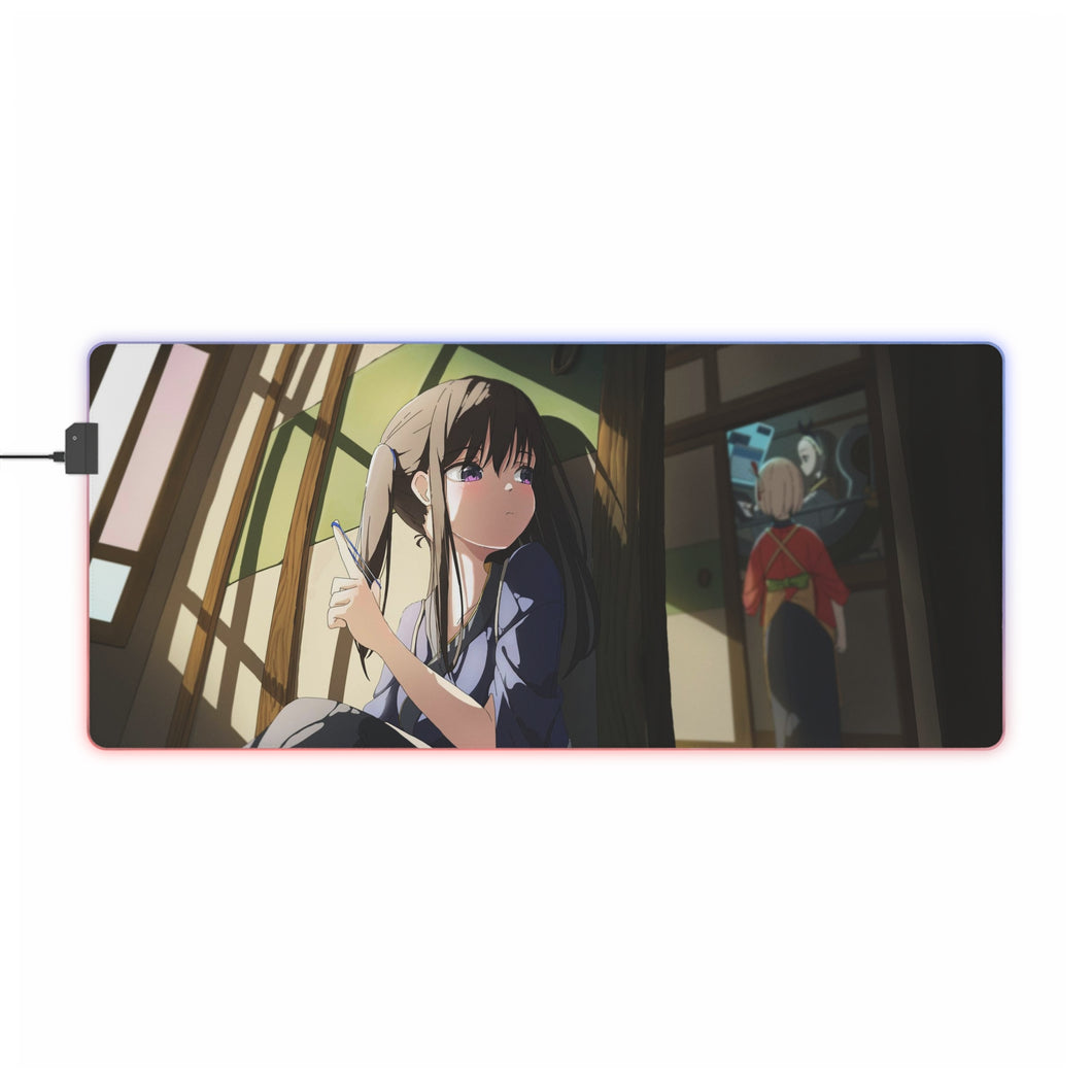 Lycoris Recoil Takina Inoue RGB LED Mouse Pad (Desk Mat)