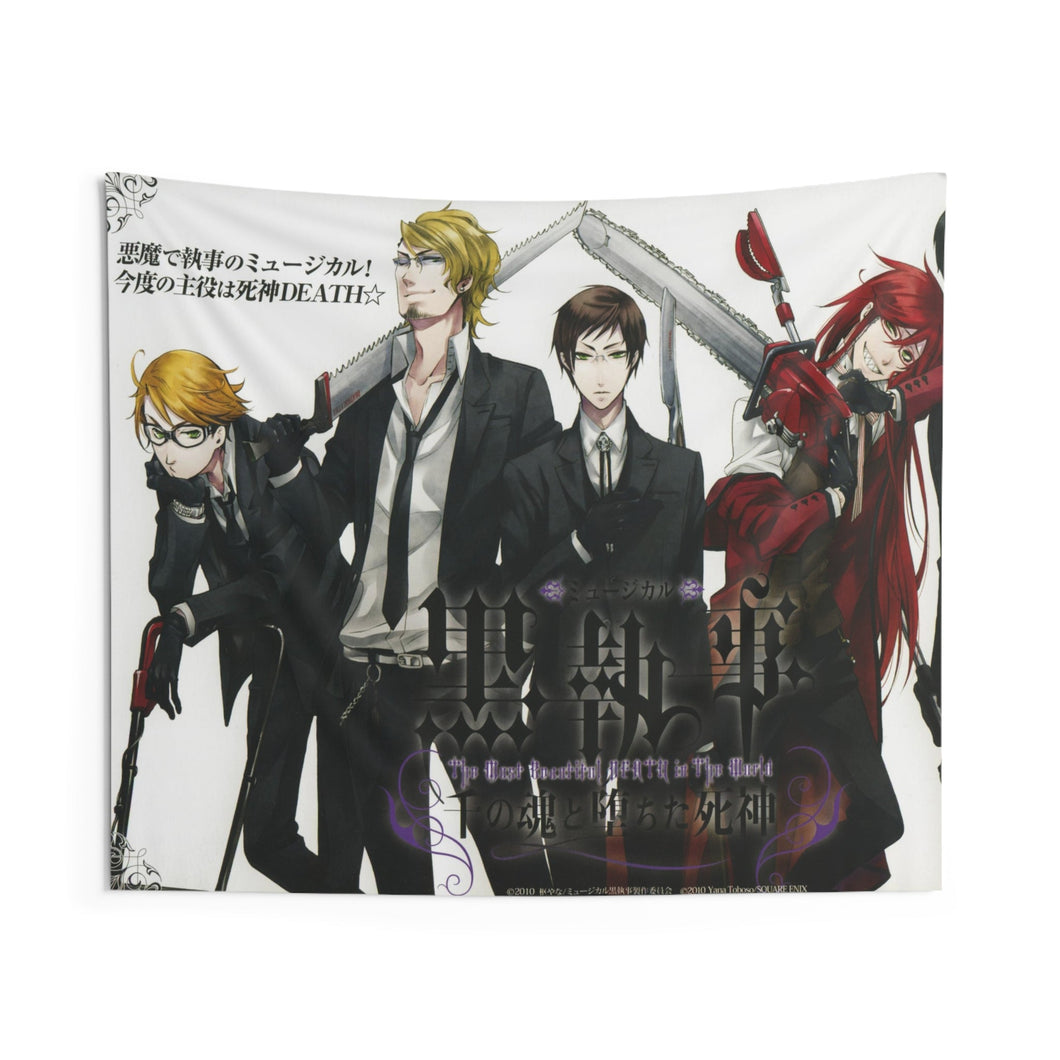 Black Butler Indoor Wall Tapestry