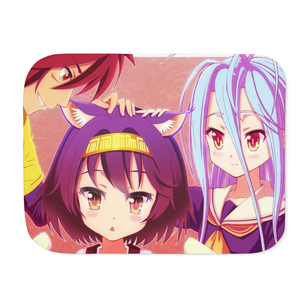 Sora,Shiro and Izuna Sherpa Blanket
