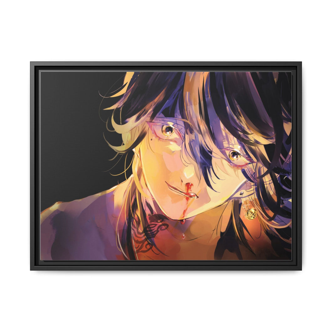 Tokyo Revengers Kazutora Hanemiya Canvas Framed Art Print