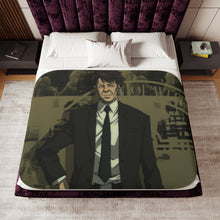 Load image into Gallery viewer, Tomomi Masaoka Face Sherpa Blanket
