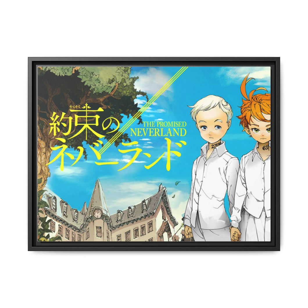 Anime The Promised Neverland Canvas Framed Art Print
