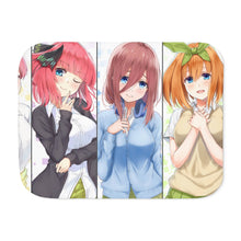 Load image into Gallery viewer, The Quintessential Quintuplets Miku Nakano, Itsuki Nakano, Nino Nakano, Yotsuba Nakano, Ichika Nakano Sherpa Blanket
