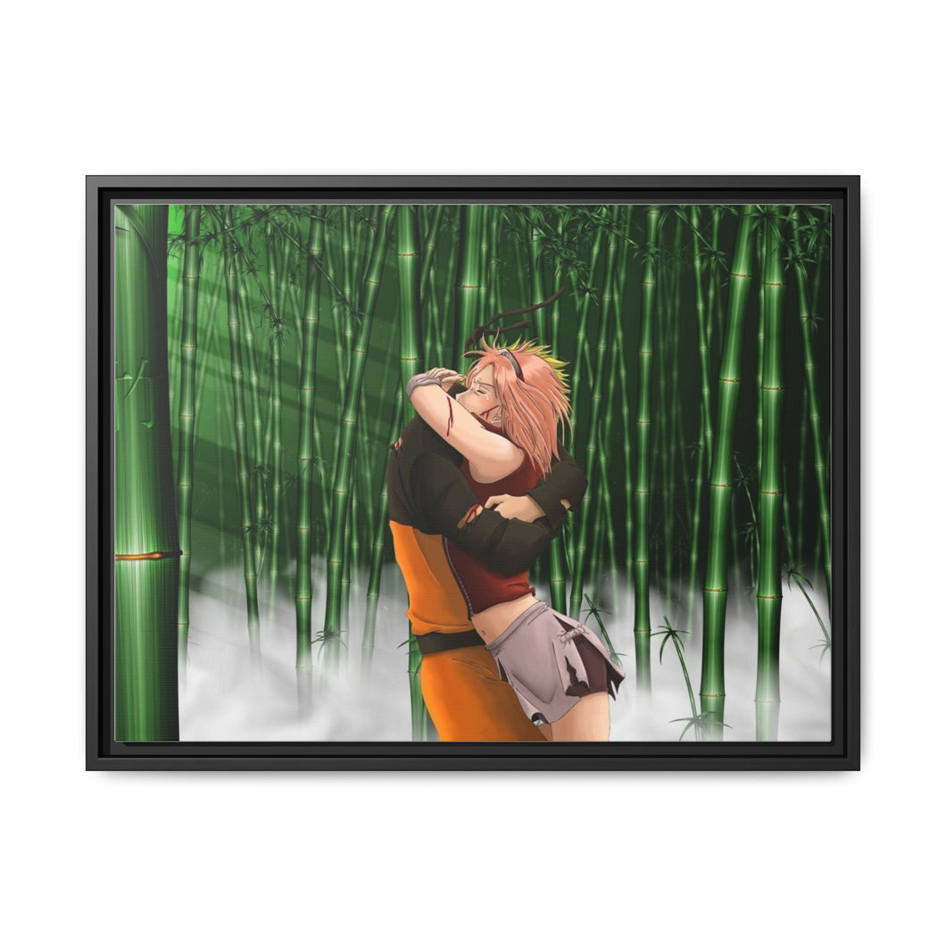 Naruto and Sakura Canvas Framed Art Print