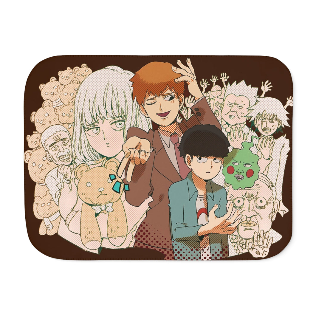 Mob Psycho 100 Arataka Reigen, Shigeo Kageyama, Ekubo Sherpa Blanket