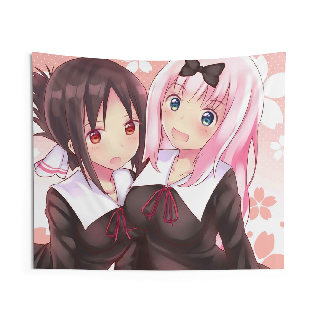 Kaguya and Chika Indoor Wall Tapestry