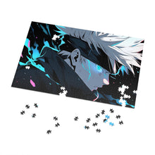 Load image into Gallery viewer, Satoru Gojo Acid Blue Eyes Jigsaw Puzzle
