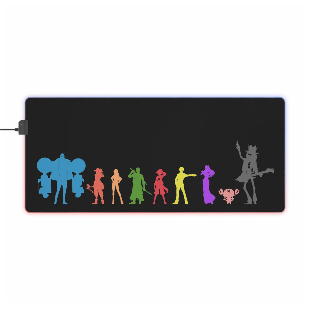 The straw hats in the darkness RGB LED Mouse Pad (Desk Mat)