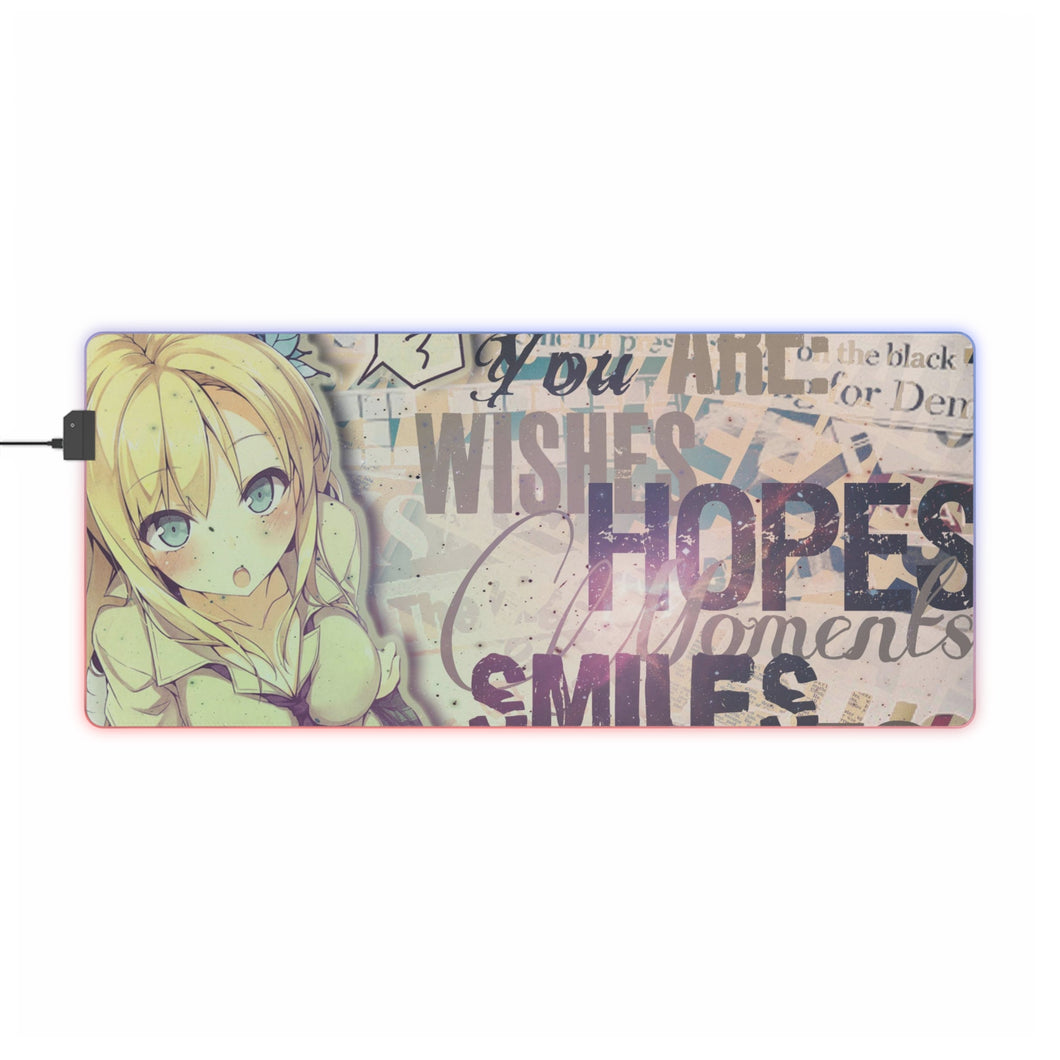 Boku Wa Tomodachi Ga Sukunai Sena Kashiwazaki RGB LED Mouse Pad (Desk Mat)