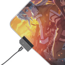 Load image into Gallery viewer, Sinon and Kirito Vs Death Gun RGB LED Mouse Pad (Desk Mat)

