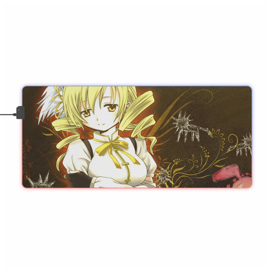 Puella Magi Madoka Magica Mami Tomoe, Charlotte RGB LED Mouse Pad (Desk Mat)