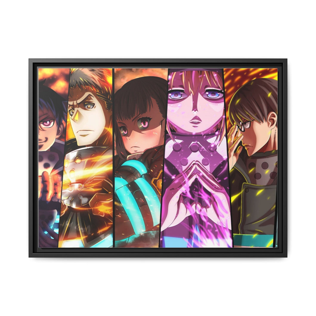 Fire Force Canvas Framed Art Print