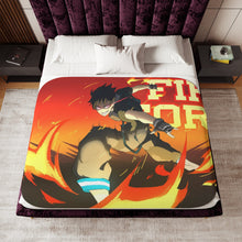 Load image into Gallery viewer, Anime Fire Force Sherpa Blanket
