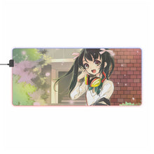 Load image into Gallery viewer, Anime Headphones RGB LED Mouse Pad (Desk Mat)
