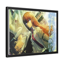 Load image into Gallery viewer, Makise Kurisu &amp; Rintaro Okabe Canvas Framed Art Print
