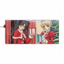 Load image into Gallery viewer, Rin Tohsaka, Saber (Fate Series) RGB LED Mouse Pad (Desk Mat)
