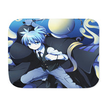 Load image into Gallery viewer, Nagisa Shiota and Koro-sensei Sherpa Blanket
