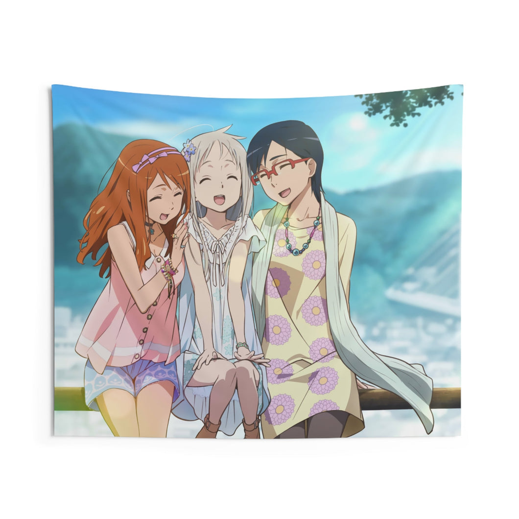 Anohana Meiko Honma, Naruko Anjou, Chiriko Tsurumi Indoor Wall Tapestry