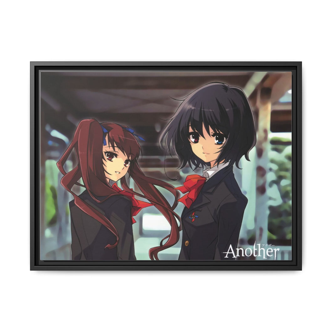 Another Mei Misaki, Izumi Akazawa Canvas Framed Art Print