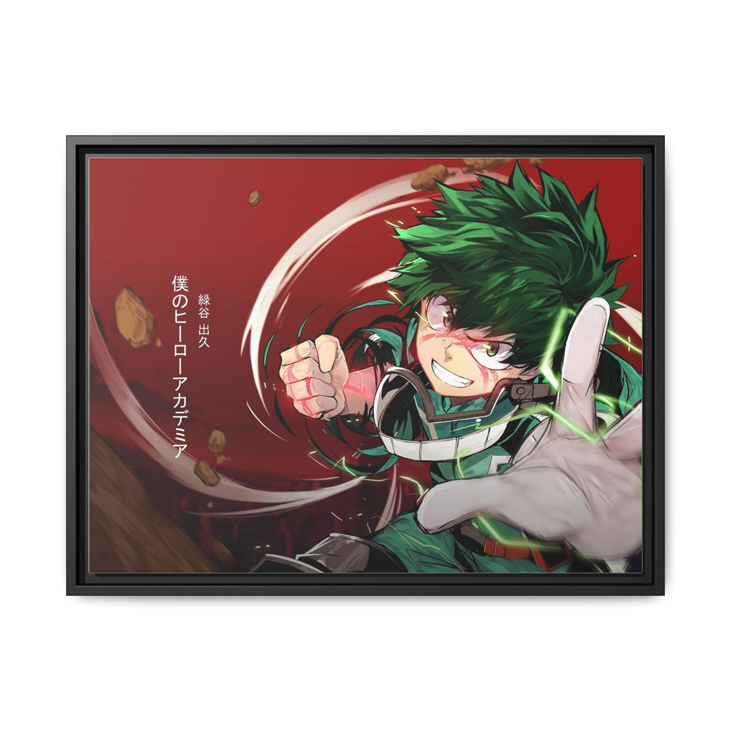Izuku Midoriya (Boku no Hero Academia) Canvas Framed Art Print