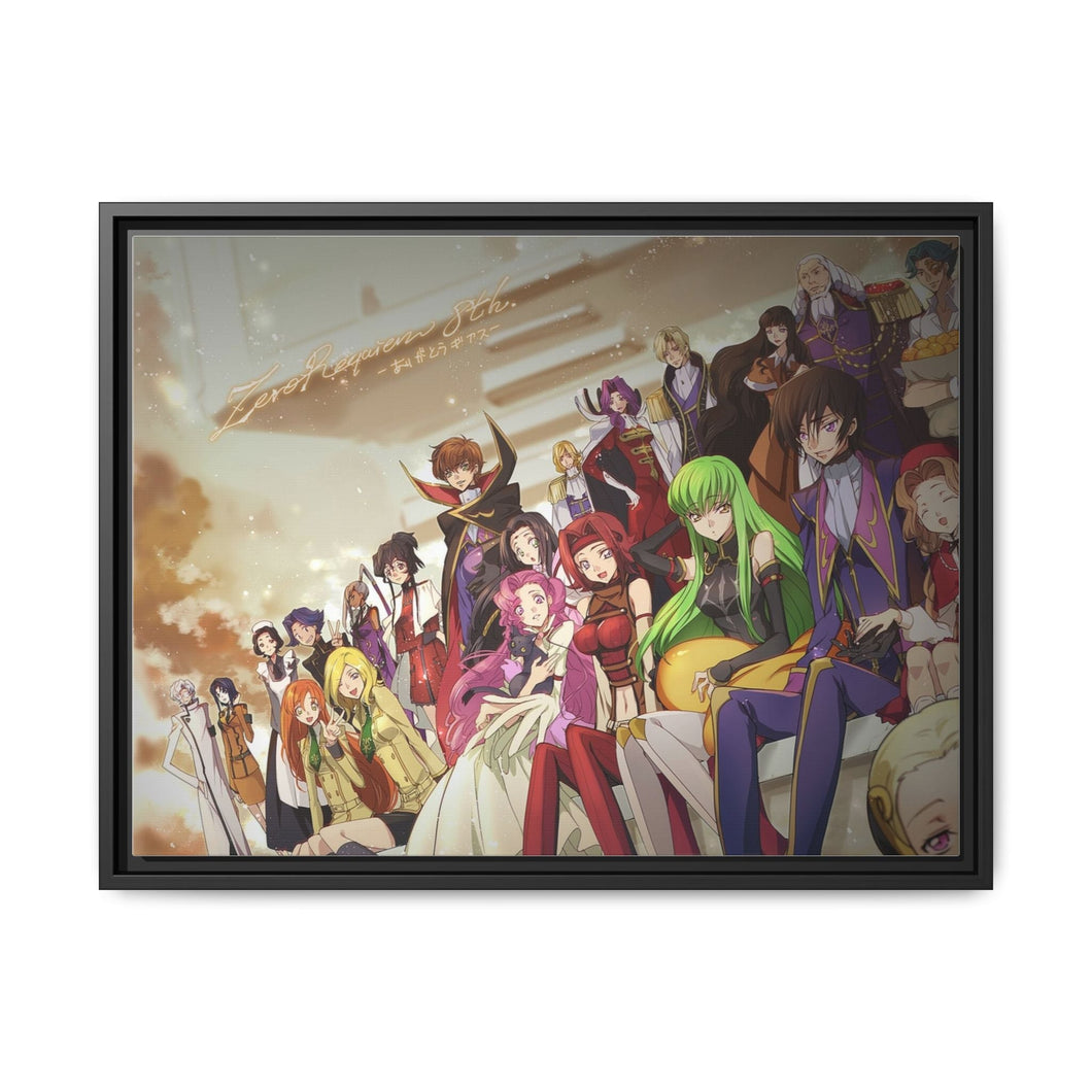 Anime Code Geass Canvas Framed Art Print