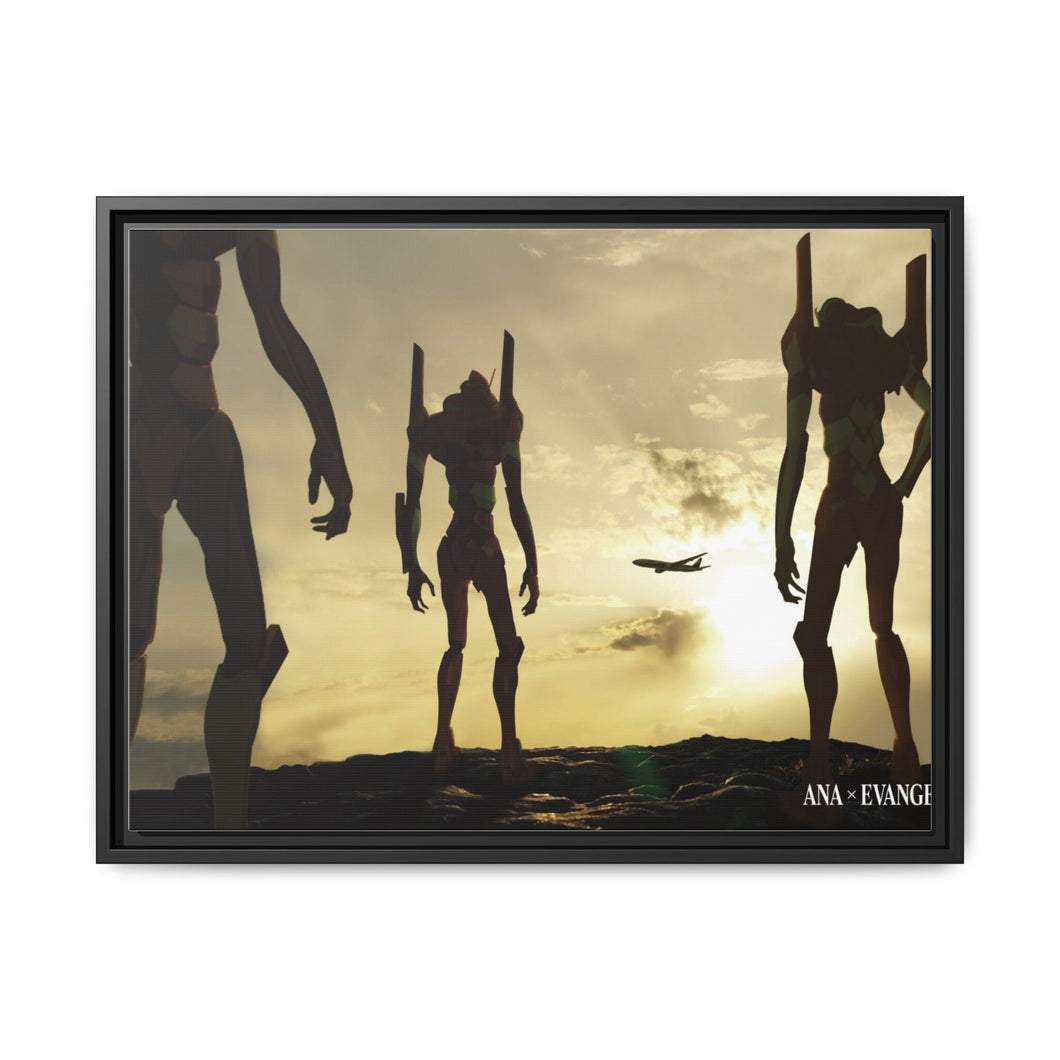 Anime Neon Genesis Evangelion Canvas Framed Art Print