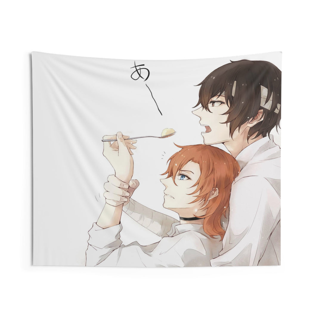 Bungou Stray Dogs Osamu Dazai, Chuuya Nakahara Indoor Wall Tapestry