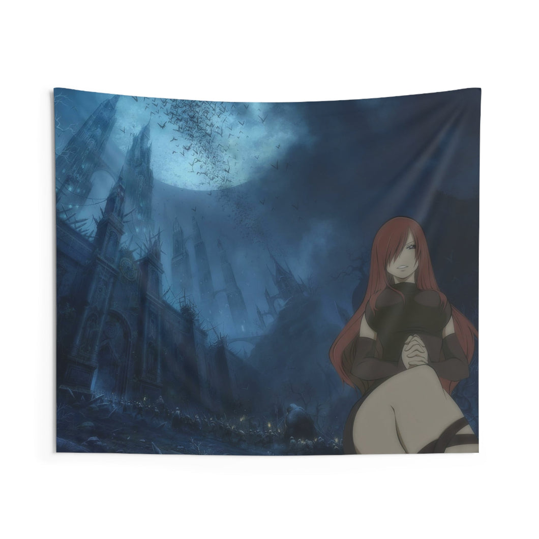Dark Queen - Erza Scarlet Indoor Wall Tapestry