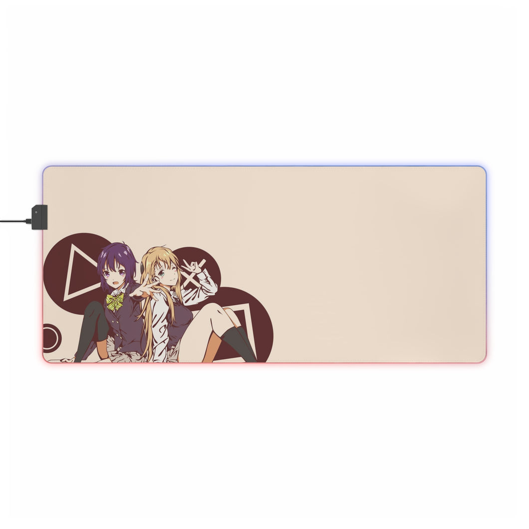 Gamers! Karen Tendou, Chiaki Hoshinomori RGB LED Mouse Pad (Desk Mat)