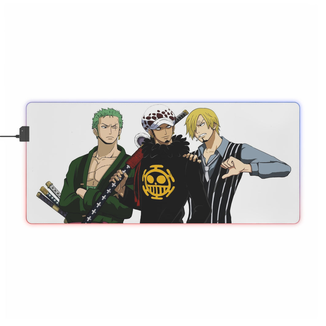 Zoro,Law and Sanji RGB LED Mouse Pad (Desk Mat)