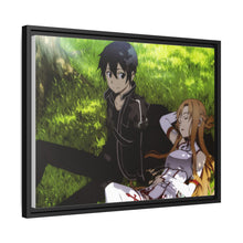 Load image into Gallery viewer, Kirito and Asuna Canvas Framed Art Print
