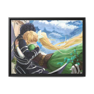 Kirito and Leafa Canvas Framed Art Print