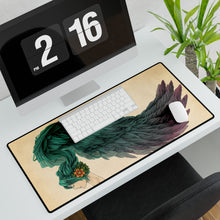 Load image into Gallery viewer, Artistic Girl with Green Hair Mouse Pad (Desk Mat)
