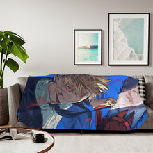 Load image into Gallery viewer, Anime Chainsaw Man Sherpa Blanket
