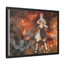 Load image into Gallery viewer, Fairy Tail Natsu Dragneel, Happy Canvas Framed Art Print
