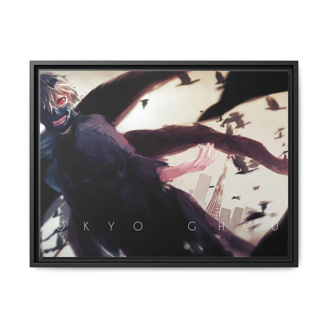 kaneki ken artworks Canvas Framed Art Print