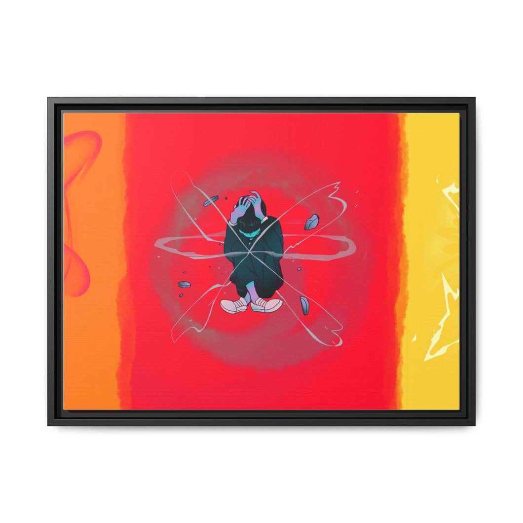 Psychic Triptych Canvas Framed Art Print