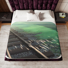 Load image into Gallery viewer, Anime Spirited Awayr Sherpa Blanket
